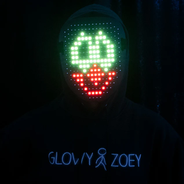 LED Face Changing Mask - Glowy Zoey