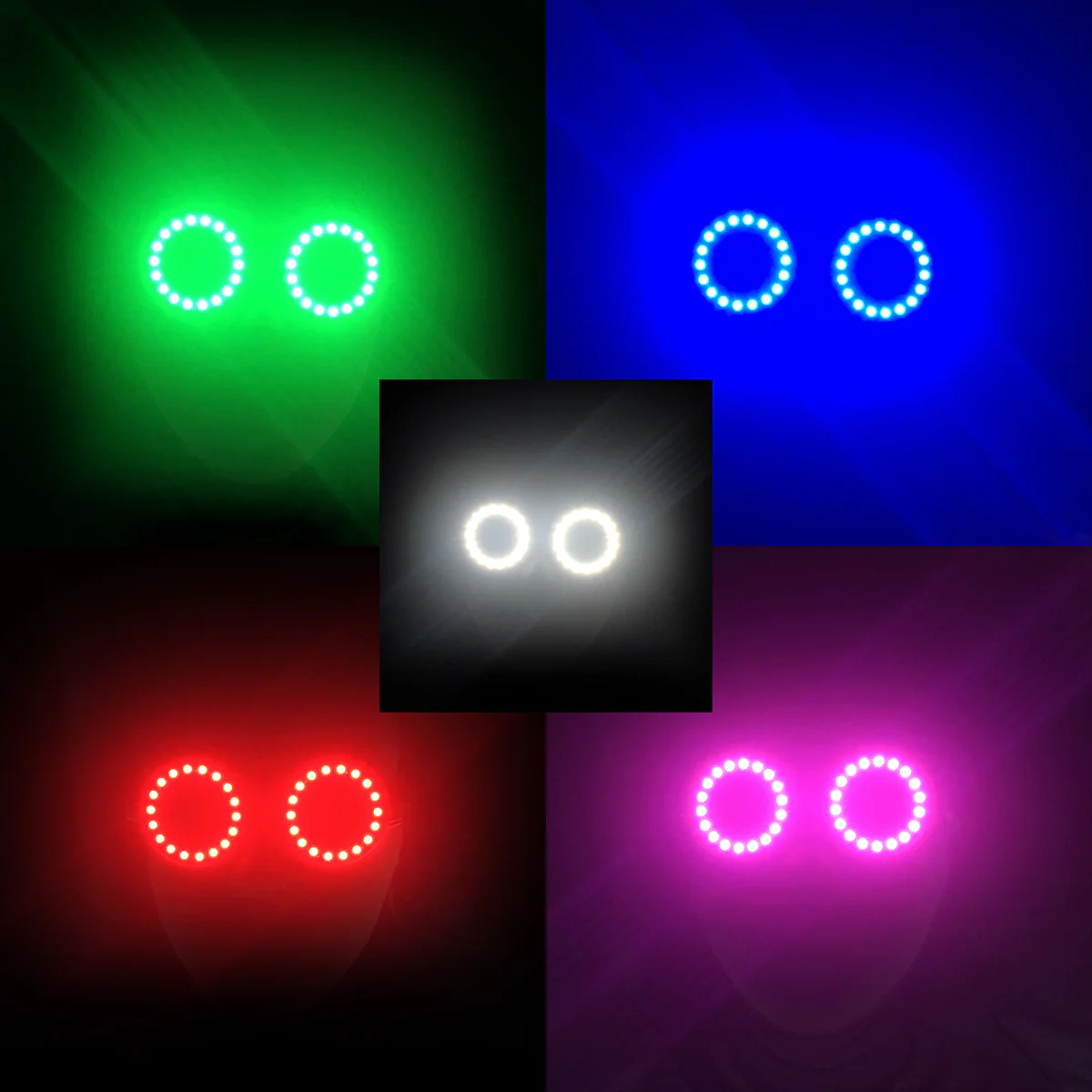 LED Glasses Add-on for Single Color Stickman - Glowy Zoey
