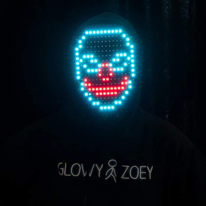 LED Face Changing Mask - Glowy Zoey