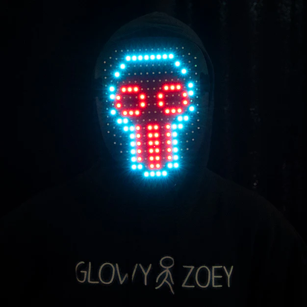 LED Face Changing Mask - Glowy Zoey