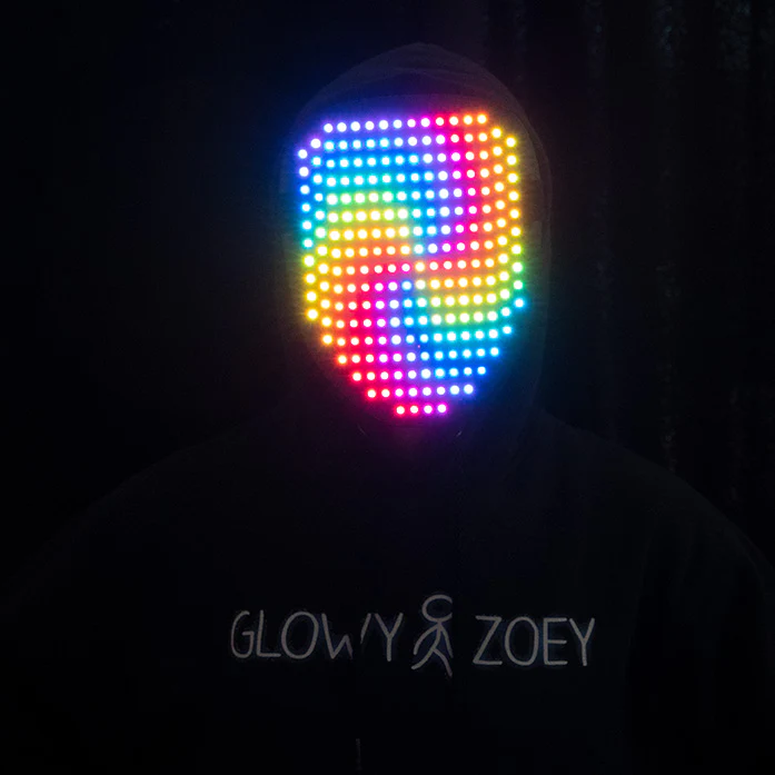 LED Face Changing Mask - Glowy Zoey